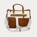 Ahdorned Handbags CAMEL Ahdorned Alice Canvas Tote