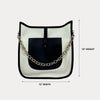 Ahdorned Handbags Black Ahdorned Aubrey Large Canvas Messenger