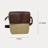 Ahdorned Handbags Brown Ahdorned Celeste Crossbody Raffia Bag