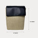 Ahdorned Handbags Black Ahdorned Chelsea Raffia Backpack