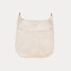 Ahdorned Handbags Cream Ahdorned Classic Vegan Leather Messenger