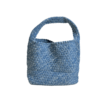 Ahdorned Handbags Ahdorned Diana Woven Denim Slouchy Shoulder Bag