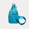 Ahdorned Handbags Turquoise Ahdorned Eliza Quilted Puffy Sling