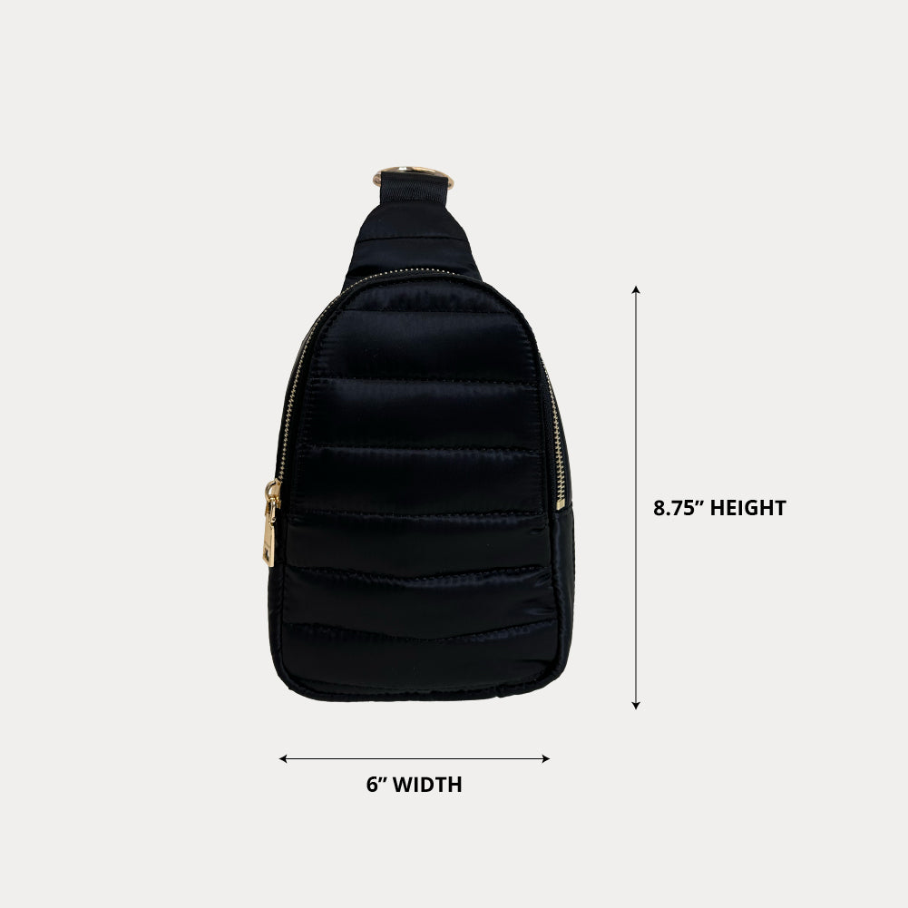 Ahdorned Handbags Ahdorned Eliza Quilted Puffy Sling