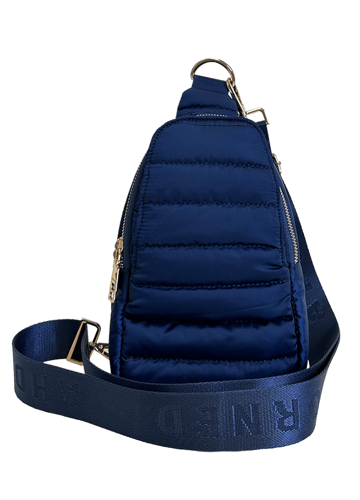 Ahdorned Handbags NAVY Ahdorned Eliza Quilted Puffy Sling -  ASSORTED COLORS