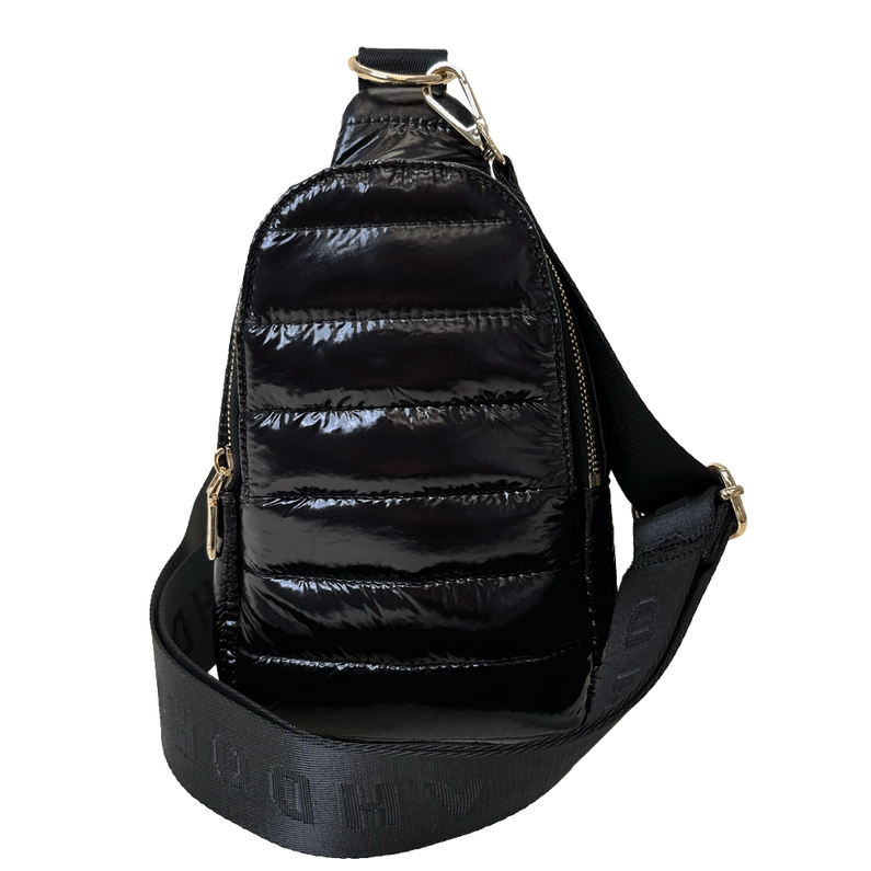 Ahdorned Handbags Liquid Black Ahdorned Eliza Quilted Puffy Sling -  ASSORTED COLORS