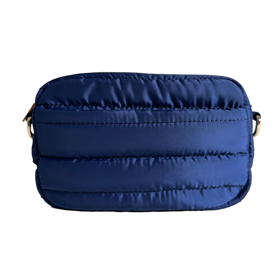 Ahdorned Handbags Navy Ahdorned Ella Quilted Puffy Zip Top Messenger Assorted