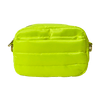 Ahdorned Handbags Neon Yellow Ahdorned Ella Quilted Puffy Zip Top Messenger Assorted