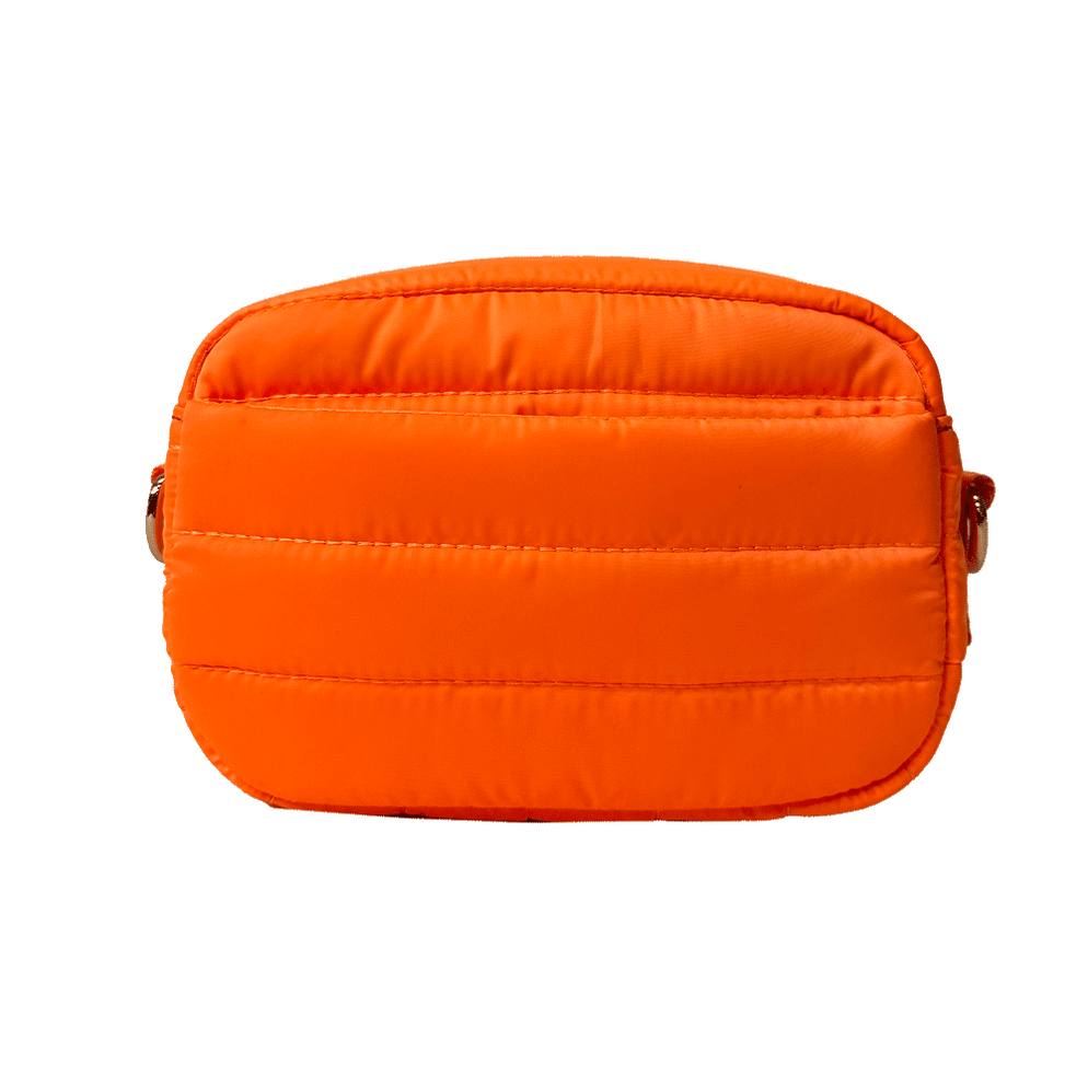 Ahdorned Handbags Neon Orange Ahdorned Ella Quilted Puffy Zip Top Messenger Assorted