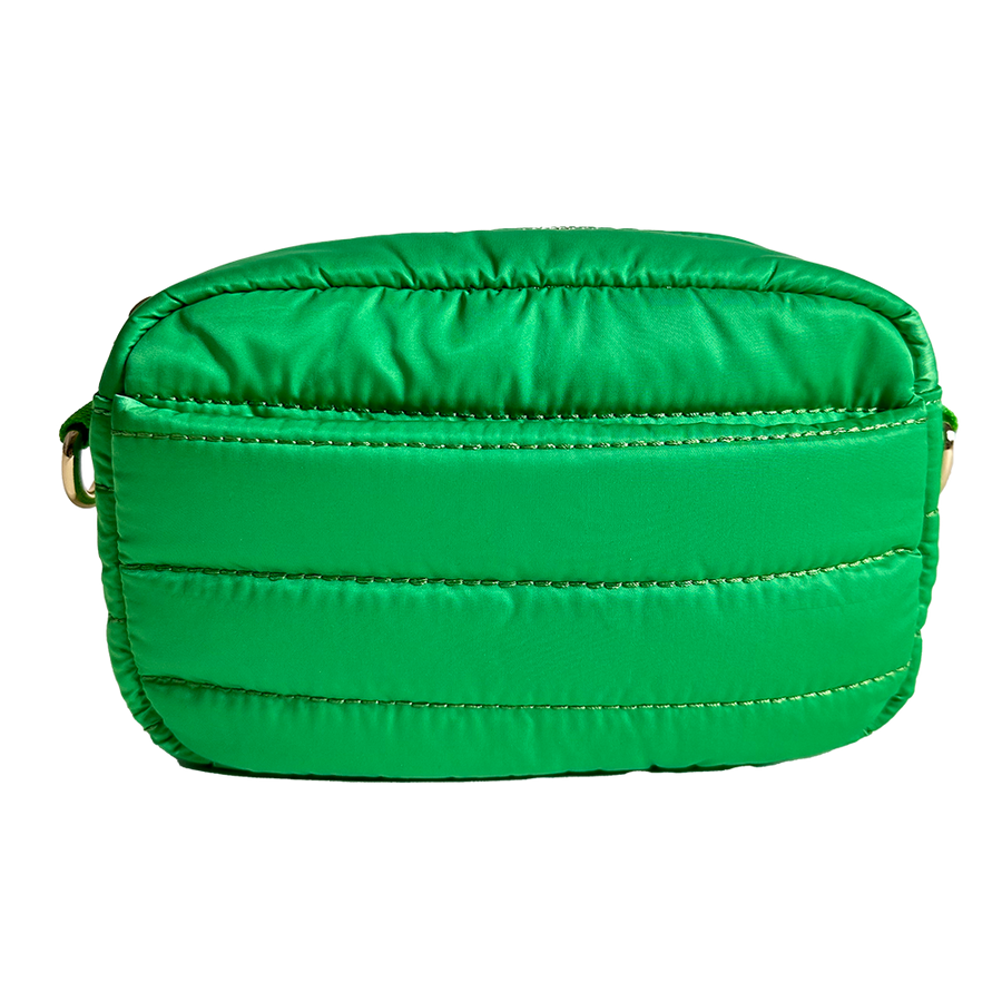 Ahdorned Handbags Apple Green Ahdorned Ella Quilted Puffy Zip Top Messenger Assorted