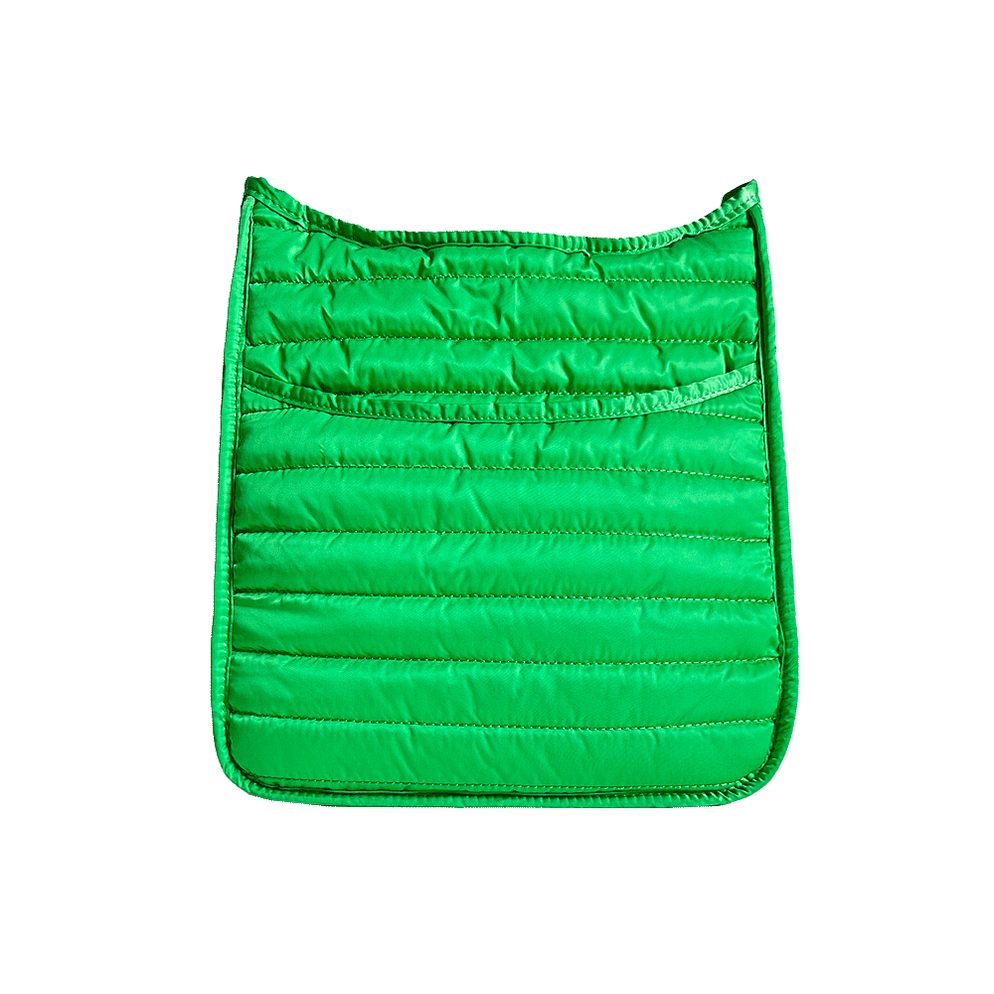Ahdorned Handbags Apple Green Ahdorned Everly Quilted Puffy Messenger Assorted