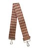 Ahdorned Handbags Beige/Camel Ahdorned Houndstooth Interchangeable Woven Bag Strap Assorted