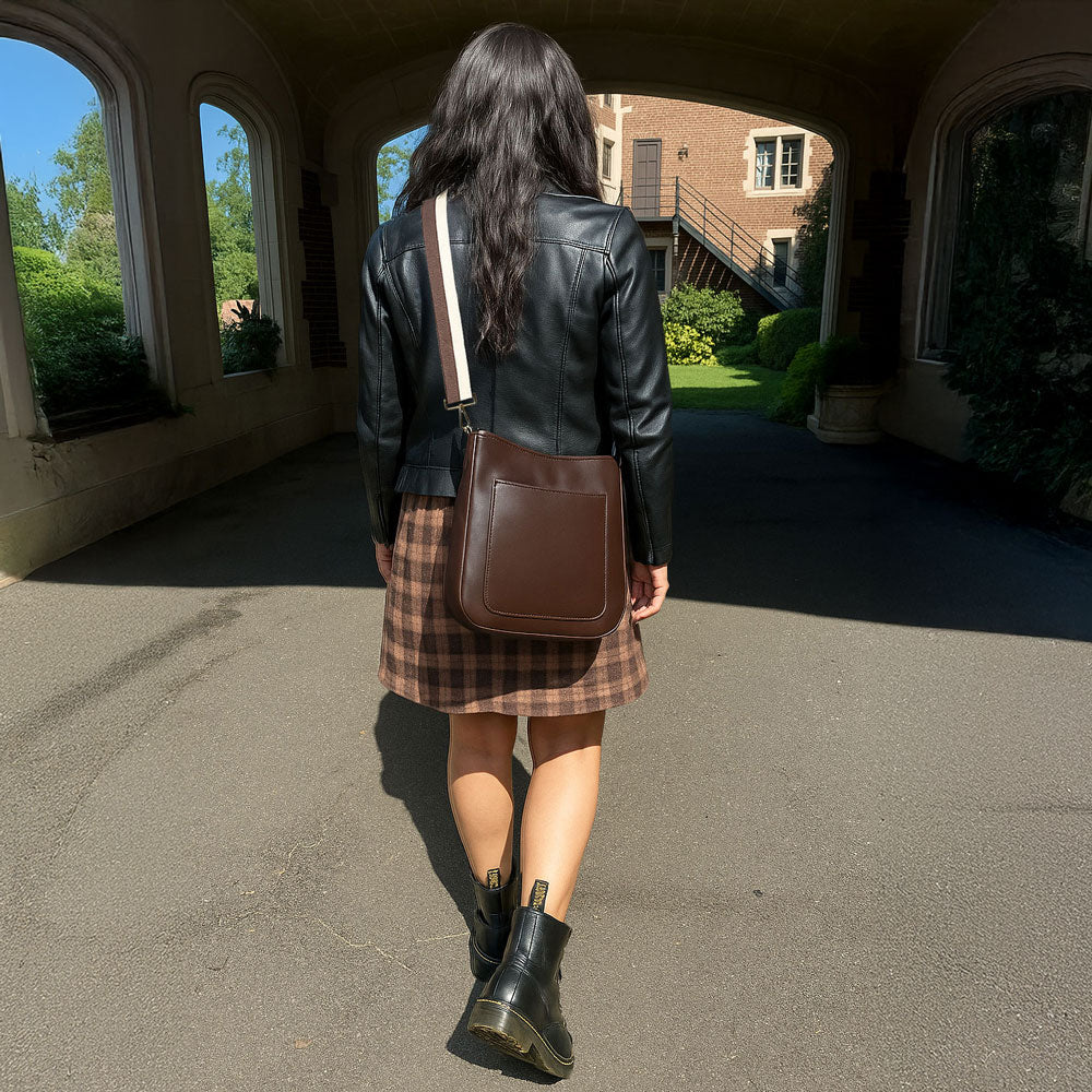 Ahdorned Handbags Ahdorned Jackie Nylon & Vegan Messenger