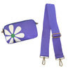 Ahdorned Handbags LAVENDER Ahdorned Jamie Flower Camera Bag & Solid 2” Strap - ASST COLORS