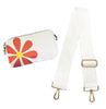Ahdorned Handbags WHITE Ahdorned Jamie Flower Camera Bag & Solid 2” Strap - ASST COLORS