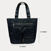 Ahdorned Handbags Ahdorned Jessie Nylon & Vegan Leather Multi Pocket Tote