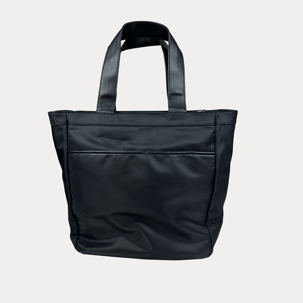 Ahdorned Handbags Ahdorned Jessie Nylon & Vegan Leather Multi Pocket Tote