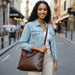 Ahdorned Handbags Ahdorned Jill Nylon & Vegan Leather North South Tote