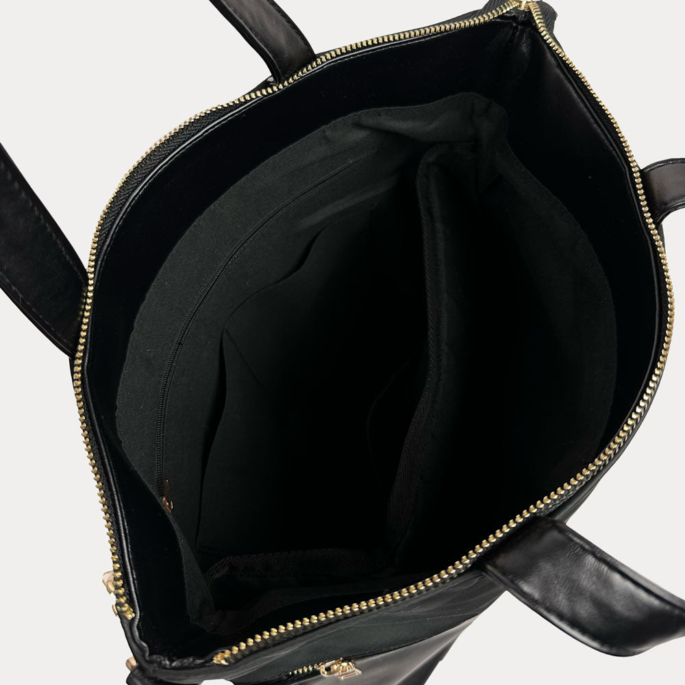 Ahdorned Handbags Ahdorned Jill Nylon & Vegan Leather North South Tote