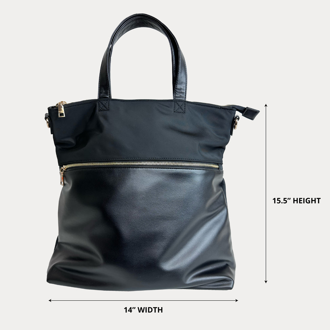 Ahdorned Handbags Ahdorned Jill Nylon & Vegan Leather North South Tote