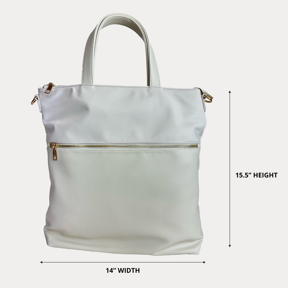 Ahdorned Handbags Ahdorned Jill Nylon & Vegan Leather North South Tote
