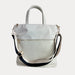 Ahdorned Handbags Cream Ahdorned Jill Nylon & Vegan Leather North South Tote