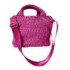 Ahdorned Handbags PInk Ahdorned Linda Woven Velour Tote