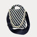 Ahdorned Handbags Black/Ecru Ahdorned Lola Woven Neoprene Crossbody Bag