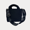 Ahdorned Handbags Black Ahdorned Lucy Woven Neoprene Tote Bag