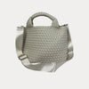 Ahdorned Handbags Ecru Ahdorned Lucy Woven Neoprene Tote Bag