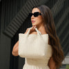 Ahdorned Handbags Ahdorned Lucy Woven Neoprene Tote Bag