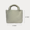 Ahdorned Handbags Ahdorned Lucy Woven Neoprene Tote Bag