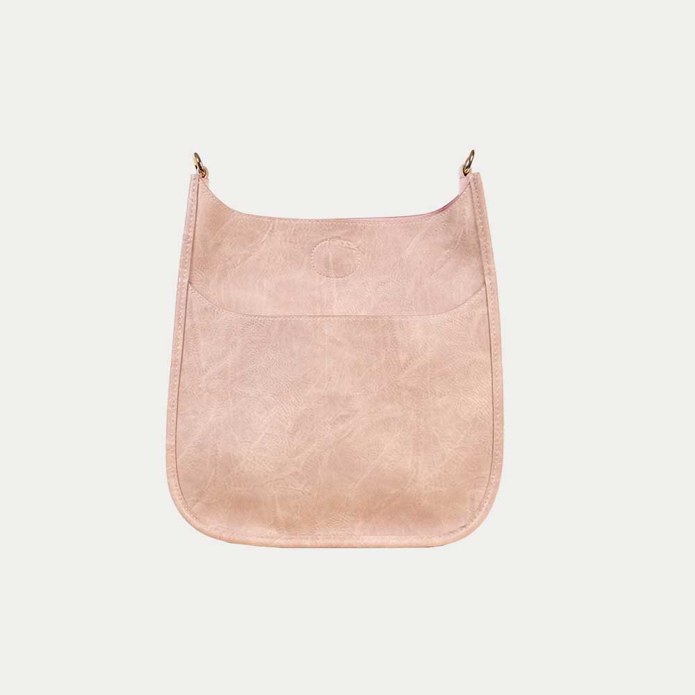 Ahdorned Handbags Blush Ahdorned Mini Vegan Leather Messenger