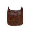 Ahdorned Handbags Coffee Ahdorned Mini Vegan Messenger ASSORTED COLORS, Strap Not Included