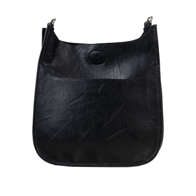 Ahdorned Handbags Black-Gold Ahdorned Mini Vegan Messenger ASSORTED COLORS, Strap Not Included