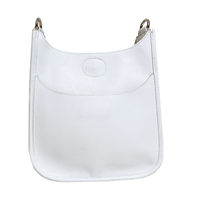 Ahdorned Handbags White Ahdorned Mini Vegan Messenger ASSORTED COLORS, Strap Not Included