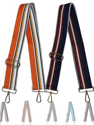 Ahdorned Handbags Ahdorned Multi Stripe Bag Strap - Assorted