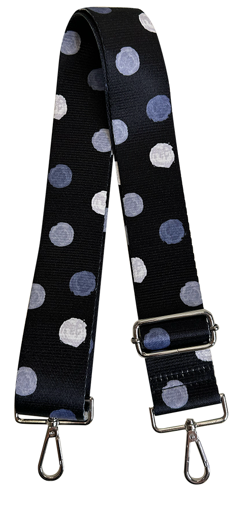 Ahdorned Handbags BLACK NEUTRAL-SILVER HARDWARE Ahdorned Polka Dot Interchangeable Printed Bag Strap Assorted