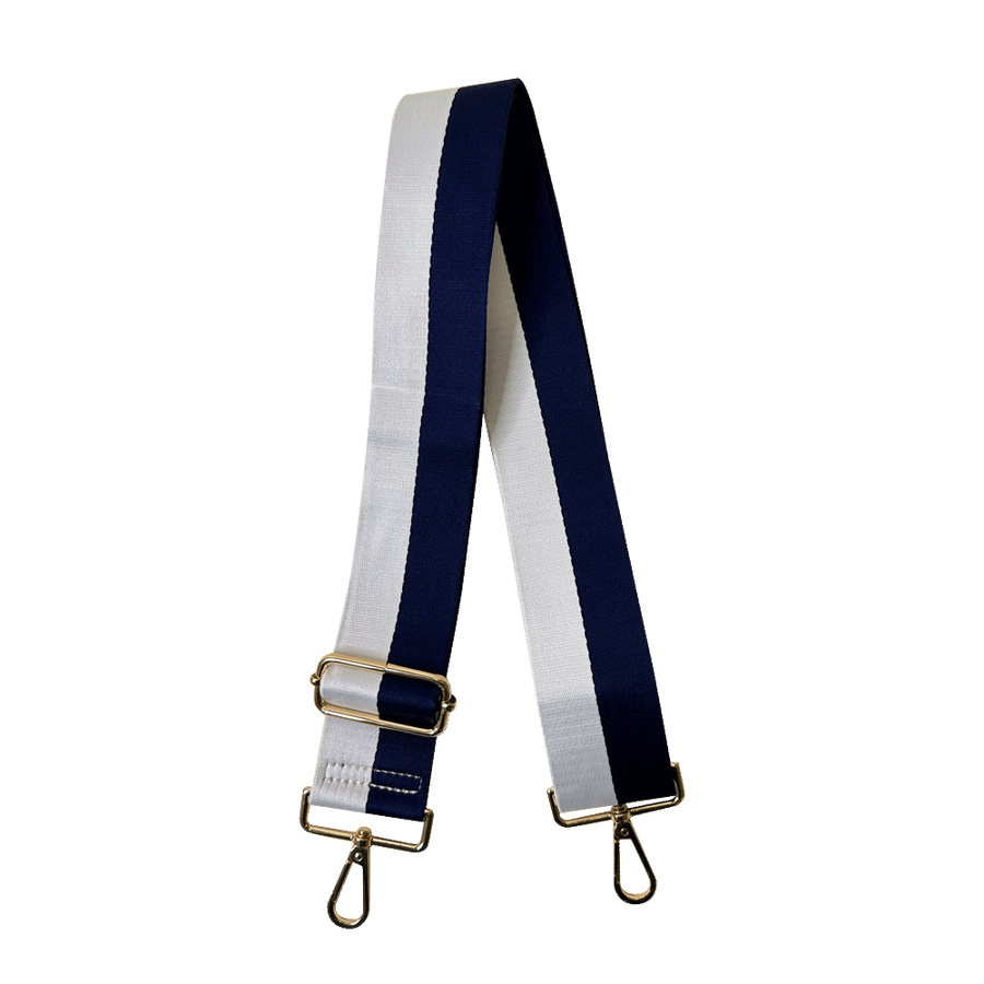 Ahdorned Handbags Navy/White Ahdorned Printed Stripe Interchangeable Bag Strap Assorted