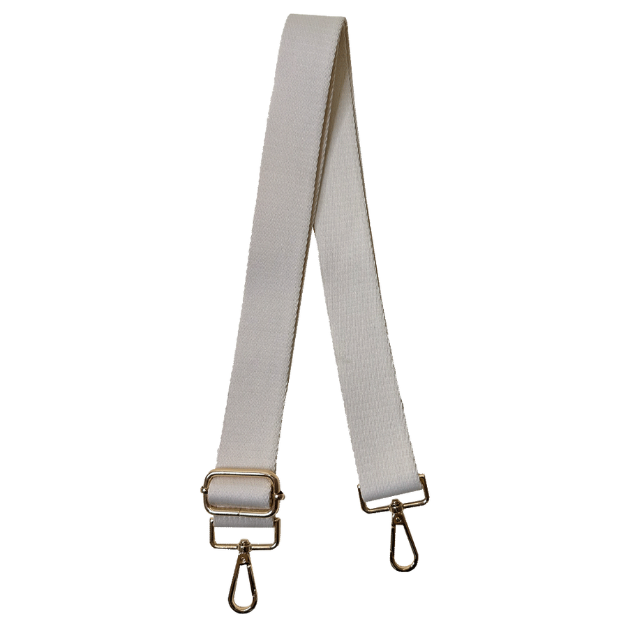 Ahdorned Handbags Cream w/Gold Hardware Ahdorned Solid Interchangeable 1.5" Cotton Bag Strap Assorted
