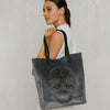 Ahdorned Handbags Ahdorned Sophie Velour Skull Embossed Tote - Anniversary Collection