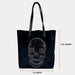 Ahdorned Handbags Ahdorned Sophie Velour Skull Embossed Tote - Anniversary Collection