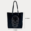 Ahdorned Handbags Ahdorned Sophie Velour Skull Embossed Tote - Anniversary Collection