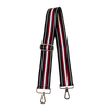 Ahdorned Handbags Black/Crimson/White-Gold Hardware Ahdorned Striped Interchangeable Woven Bag Strap Assorted