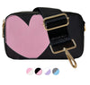 Ahdorned Handbags Ahsorned Jamie Heart Camera Bag w/Interchangeable Bag Strap Assorted