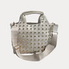 Ahdorned Handbags Blake Vegan Suede Studded Tote