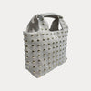 Ahdorned Handbags Blake Vegan Suede Studded Tote