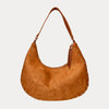 Ahdorned Handbags Brie Studded Suede Shoulder/Crossbody Bag