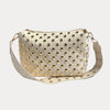 Ahdorned Handbags Brook Vegan Suede Studded Crossbody