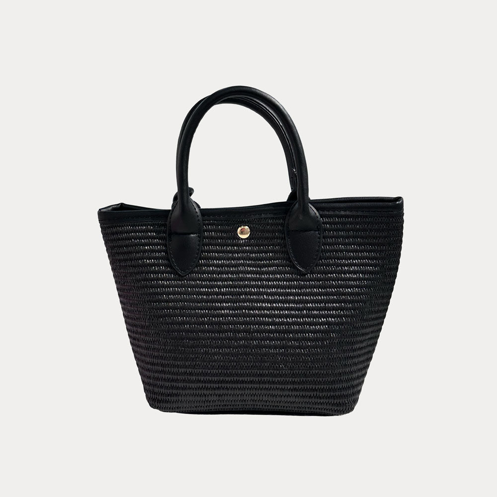 Ahdorned Handbags Carey Raffia Tote